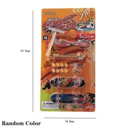 Plastic Fingerboard Toys with Scooter Roller Skating Shoes Tools Wooden Skateboard Platform Finger Skteboard Kits for Kids