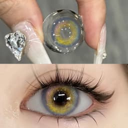 EYESHARE Natural Brown Color Contact Lenses for Eyes 1Pair Colored Lenses Beautiful Pupil Makeup Yearly Use Eye Colored Contacts