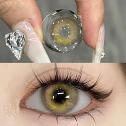 EYESHARE Natural Brown Color Contact Lenses for Eyes 1Pair Colored Lenses Beautiful Pupil Makeup Yearly Use Eye Colored Contacts
