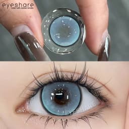 EYESHARE Natural Brown Color Contact Lenses for Eyes 1Pair Colored Lenses Beautiful Pupil Makeup Yearly Use Eye Colored Contacts
