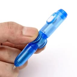 Glow Rotating Spinning Gaming Pen Cool LED Colourful Luminous Flash Ball Point Stress Relief Toys Ballpoint Pen with Battery