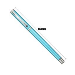 1+20Pcs Metal Gel Ink Sign Pen Rotating 0.5MM Black Switzerland Refill Business Signing School Office Stationery Ballpen