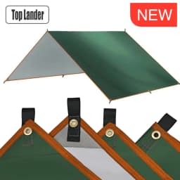 4x4m 5x3m 4x3m 3x3m Ultralight Waterproof Tarp Tent Large Camping Awning Sun Shelter Garden Canopy Outdoor Beach Shade Hiking