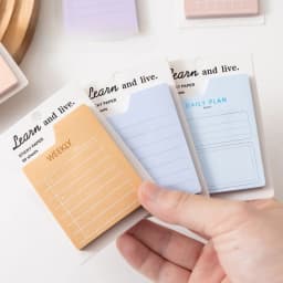 Plan Note Pad,Multifunctional Day Week and Month Portable Sticky Note List, Notes,Can Be Torn Off N Times Sticky Tabs Stationery