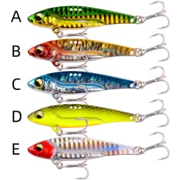 Coated Copper Metal VIB vibration Bait Fishing Lures 10g 14g 20g Jigs Trout Winter Fishing Hard Baits Tackle Pesca
