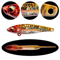 Coated Copper Metal VIB vibration Bait Fishing Lures 10g 14g 20g Jigs Trout Winter Fishing Hard Baits Tackle Pesca