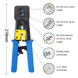 Network cable clamp pliers stripping Crimping pliers/Professional Network Cable Tester RJ45 RJ11 RJ12 CAT5 UTP LAN Cable Tester