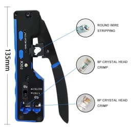 Network cable clamp pliers stripping Crimping pliers/Professional Network Cable Tester RJ45 RJ11 RJ12 CAT5 UTP LAN Cable Tester
