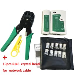 Network cable clamp pliers stripping Crimping pliers/Professional Network Cable Tester RJ45 RJ11 RJ12 CAT5 UTP LAN Cable Tester