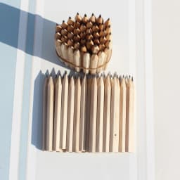 20pcs Mini Short Wood Pencil Simple Black Sketching Pencils Back To School Writing Stationery