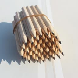 20pcs Mini Short Wood Pencil Simple Black Sketching Pencils Back To School Writing Stationery