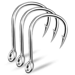 Ring Eye Fishhooks Fishing Hook Silver Barbed Circle Hooks Fly Fishing Sharp Hooks Carbon Steel Tackle Accessories Worm Hooks