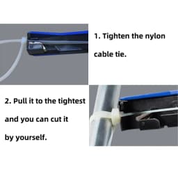Nylon Zip Tie Pliers HS-600A Fastening Cutting Tool for Nylon Cable Tie Width 2.4-4.8mm Automatic Tension Cut Off Gun