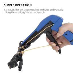 Nylon Zip Tie Pliers HS-600A Fastening Cutting Tool for Nylon Cable Tie Width 2.4-4.8mm Automatic Tension Cut Off Gun