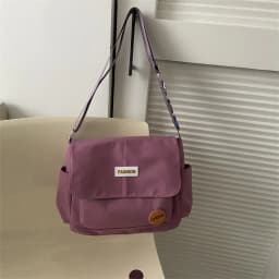 Women's School Messenger Bags for Women Shoulder Ladies Designer Handbag Solid Large Capacity Casual Canvas Shoulder Female Bags
