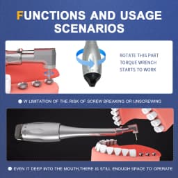 Dentist Manual Control Surgical Tools Torque Wrench Handpiece Ratchet Latch Head Screw Parts AI-TC-kit/AI-TC-Screws/Only Tips