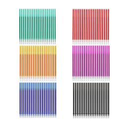 20Pcs/Set Color Erasable Gel Pen Refill Rods 0.5mm Colorful Ink Washable Handle Magic Erasable Pens For School Doodle Stationery