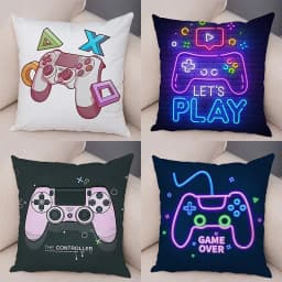 Game Room Decoration Player Dazzle Handle Series Pillowcase Home Boy's Bedroom Cushion Cover