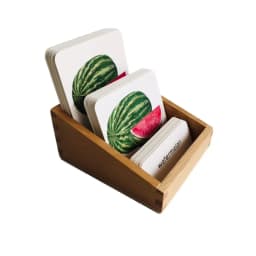 Montessori Language Materials 3 Part Cards of Fruit/ Vegetable/ Tools/ Instrument/ Farm/ Transportation Kids Learning Resources