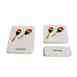 Montessori Language Materials 3 Part Cards of Fruit/ Vegetable/ Tools/ Instrument/ Farm/ Transportation Kids Learning Resources
