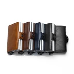 New Rfid Men Card Wallets Carbon Fiber Slim Mini Wallet 14 Card Holders Men's Wallet Small Money Bag Short Male Purses