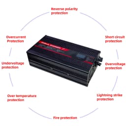OHRIJA 67.2V 8A Charger Smart Aluminum Case Is Suitable For 16S 59.V OLED Dispay Li-ion Lipo Battery OLED Display Fast Charger