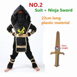 Kids Costume Ninja Cosplay Boys Birthday Party Fancy Dress Children Carnival Suit Clothing