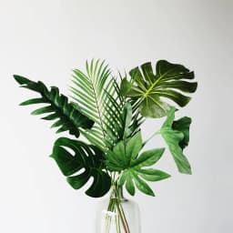 Yannew Artificial Monstera Tropical Large Palm Leaves for Jungle Safari Birthday Party Decoration Hawaii Luau Theme Party Plants