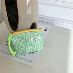 Kawaii Floral Travel Cosmetic Lipstick Coin Purse Storage Bag Women Cute Makeup Handbags Wallet Organizer Pencil Cases Pouch Bag