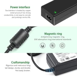 For LG Monitor Power Cord 19V DC Power Supply Adapter for LG Electronics Monitor 32" 27" 24" 23" 22" 20" 19" LCD LED HD TV Monit