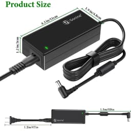 For LG Monitor Power Cord 19V DC Power Supply Adapter for LG Electronics Monitor 32" 27" 24" 23" 22" 20" 19" LCD LED HD TV Monit