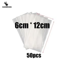 50pcs/lot PVA Bags for Carp Fishing Fast Dissolving Environmental Water-soluble Bag for Carp Fishing Bag Tackles