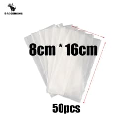 50pcs/lot PVA Bags for Carp Fishing Fast Dissolving Environmental Water-soluble Bag for Carp Fishing Bag Tackles