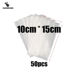 50pcs/lot PVA Bags for Carp Fishing Fast Dissolving Environmental Water-soluble Bag for Carp Fishing Bag Tackles