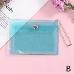 1Pc Women's Credit Card Holder Wallet Fashion Transparent Waterproof PVC Business Card ID Card Wallet Girl Coin Purse Bag