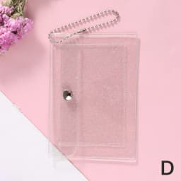 1Pc Women's Credit Card Holder Wallet Fashion Transparent Waterproof PVC Business Card ID Card Wallet Girl Coin Purse Bag