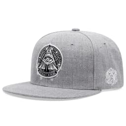 Fashion Fastball Cap The Eye of God Faux Suede Hip Hop Red Snapback Hat for Men Women Adult Outdoor Casual Sun Baseball Cap