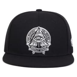 Fashion Fastball Cap The Eye of God Faux Suede Hip Hop Red Snapback Hat for Men Women Adult Outdoor Casual Sun Baseball Cap