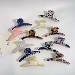 Women Hair Accessories Large Size Fashion Acetate Hair Claws Colourful Ponytail Acetic Claw Clips For Girls