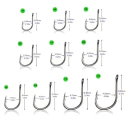 Brand new 100 pieces/box High quality carbon steel carp fishing bait Sharp fish hook 10 sizes available