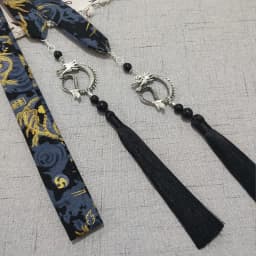 Chinese Style Dragon Pendant Tassel Headwear Antique Hanfu Headband for Women Men Satin Long Ribbon Embroidery Hair Bands