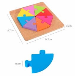 High Quality Wooden Geometric Shapes Early Cognition Puzzles Board Math Game Montessori Baby Learning Educational For Kids Toys