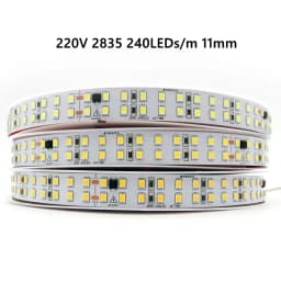 AC220V~230V LED Strip Lights 2835 120/240 LED/m 5M Lamp 220V LED Strip Light 220 Volt Diode Tape Flexible Soft Lamp For Bar Home