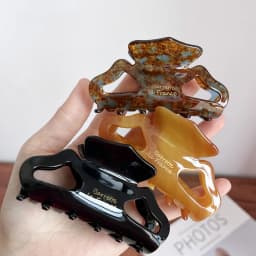 Retro Irregular Geometric Letter Hollow Hair Claw For Women Elegant Ponytail Hair Clip Accessories Barrettes Hairpin Gifts 2023