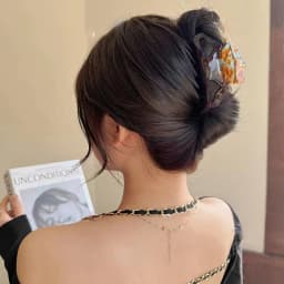 Retro Irregular Geometric Letter Hollow Hair Claw For Women Elegant Ponytail Hair Clip Accessories Barrettes Hairpin Gifts 2023