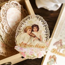 10 pcs Vintage Broken flower hollowed out lace paper Decorative Diy Scrapbooking Diary Album junk journal Collage material