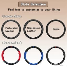 Custom Suede Carbon Fiber Car Steering Wheel Braid Cover 100% Fit For Cadillac CTS 2014-2016 ATS 2013-2015 Car Accessories