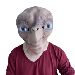 Horror Smile No Face Man Latex Mascara Head Cover Disguise Cosplay Scary Alien Helmet Halloween Costume Faceless Mask for Men