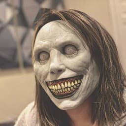 Horror Smile No Face Man Latex Mascara Head Cover Disguise Cosplay Scary Alien Helmet Halloween Costume Faceless Mask for Men