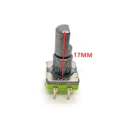 5pcs EC11 Rotary Encoder Code Switch 360 Degree Rotation 30 Position With Push Button 5pin Handle Half Shaft 12.5/15/17/19mm